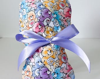 Cartoon Ponytail Scrub Cap, Women's Cotton Scrub Hat, Bear Scrub Hat, Kids Cartoon Hat