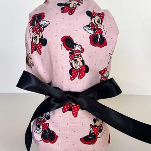 Minnie Mouse Ponytail Scrub Hat, Women's Cotton Scrub Cap.