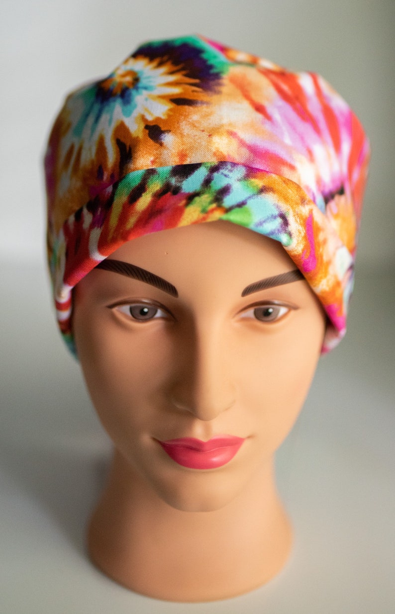 women\u2019s scrub hat Ponytail scrub cap women\u2019s scrub cap watercolor rainbow Ponytail scrub hat tye dye tye dye colorful