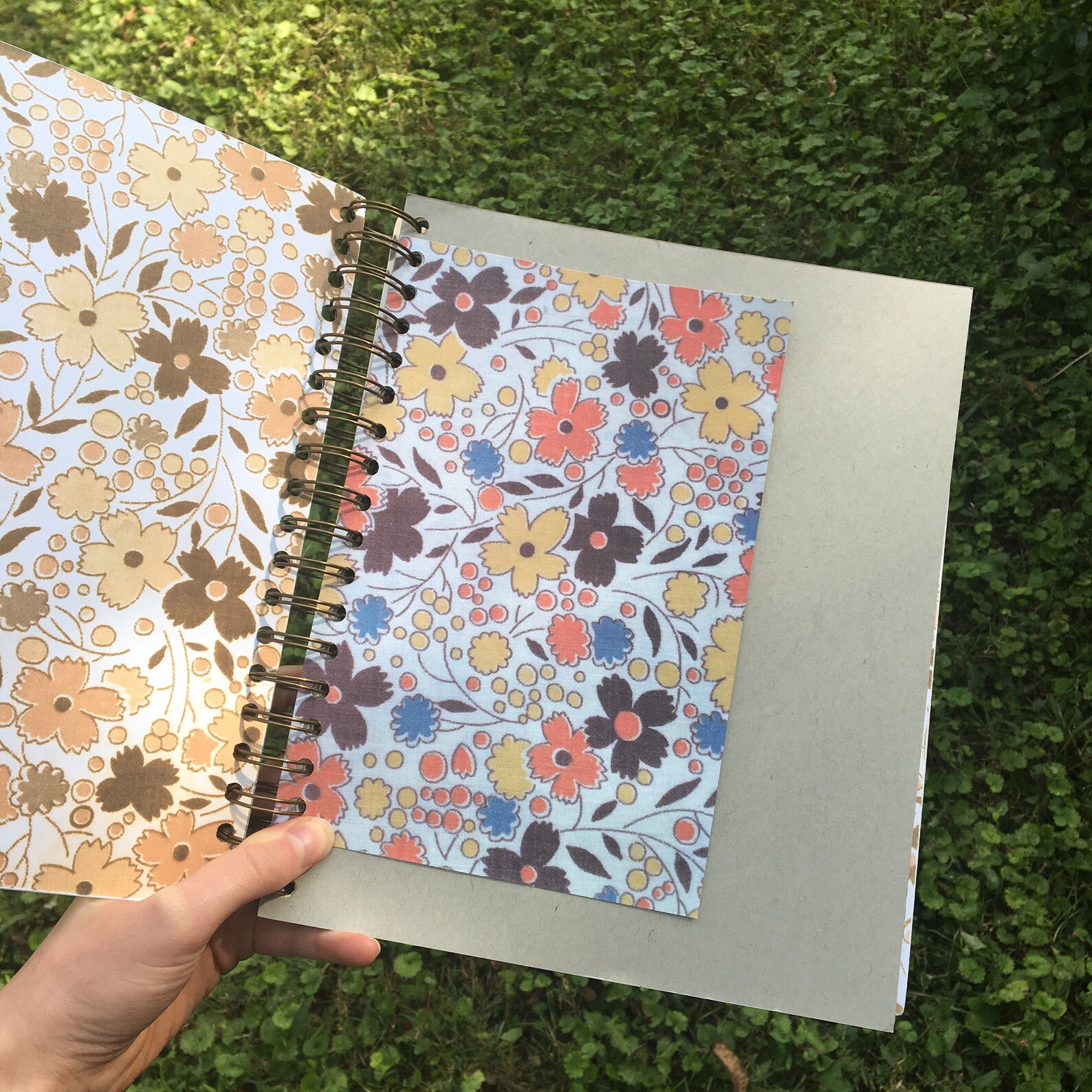 Handmade Spiral Bound Scrapbook or Photo Album with Floral Etsy