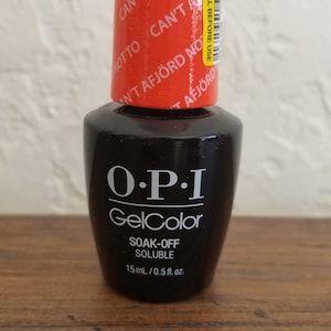 Can&#39;t aFjord Not To OPI Gel Polish GC N43 Nordic Shiny Orange New Manicure Pedicure Nail Art Gift 15mL Fall Holiday