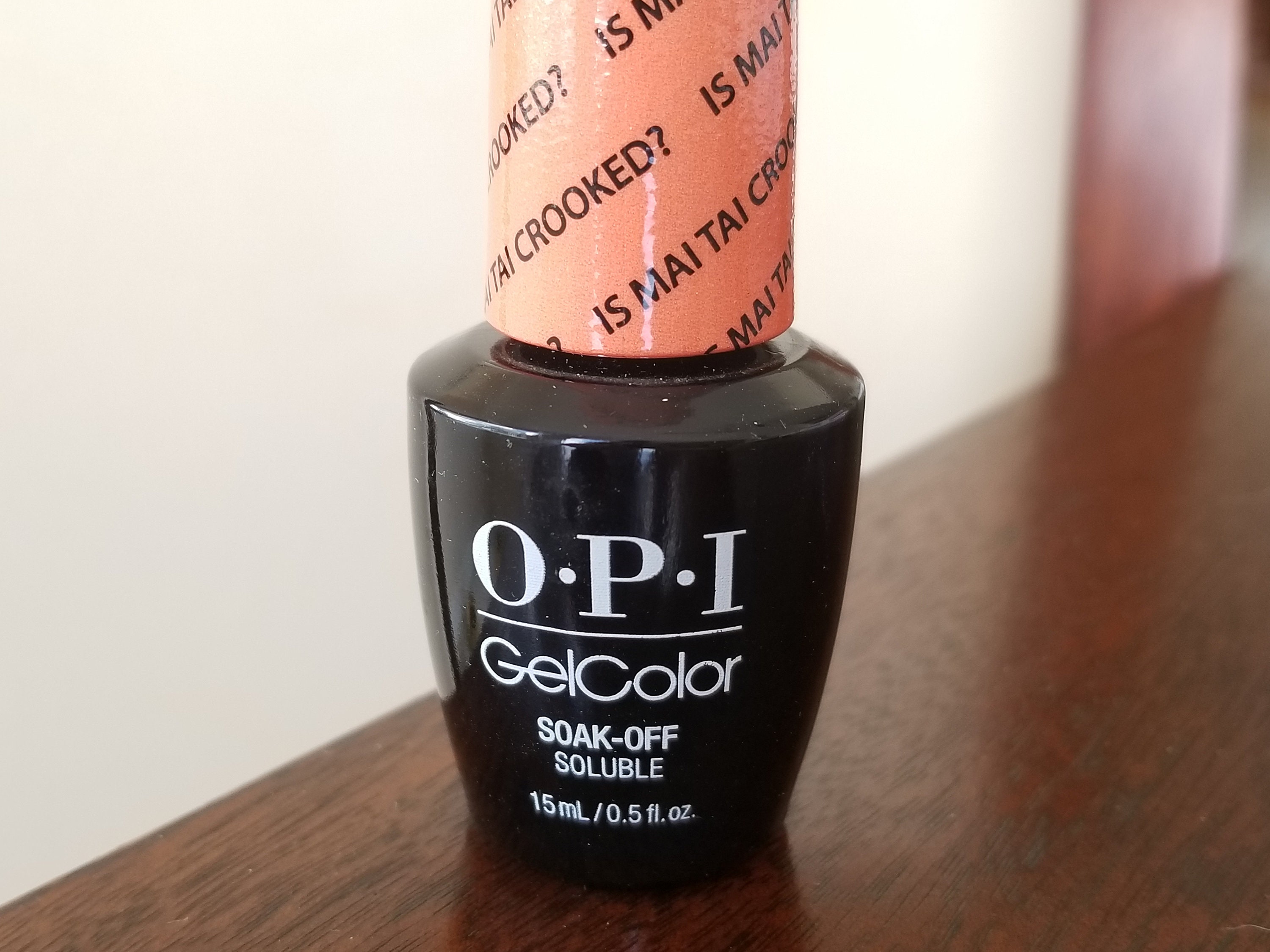 Is Mai Tai Crooked OPI Gel Polish GC H68 Hawaii Shiny Peach Orange Brand New Manicure Pedicure Nail Art Gift 15mL Summer Sun