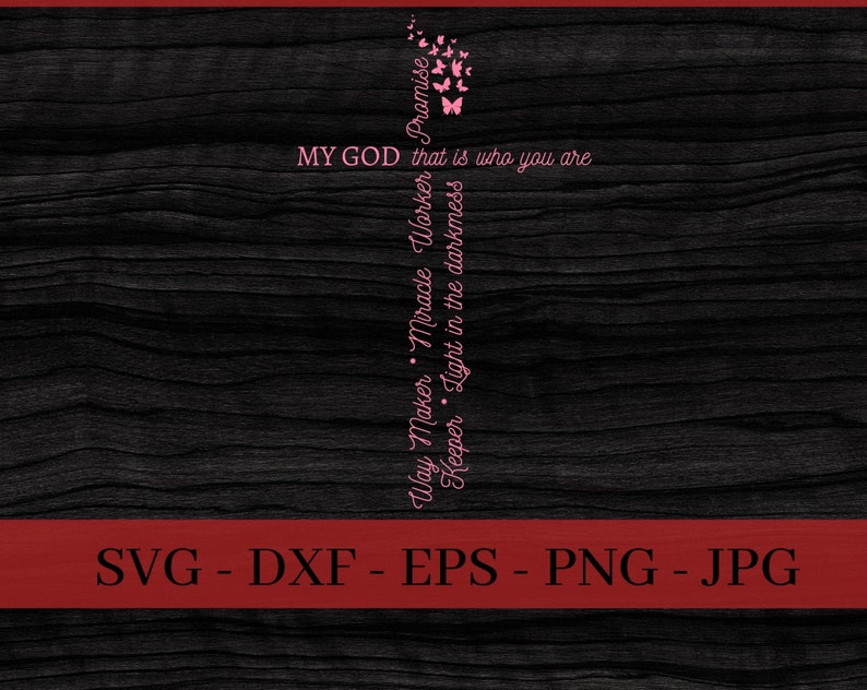 Download Waymaker Cross SVG Way Maker Miracle Worker Promise Keeper ...