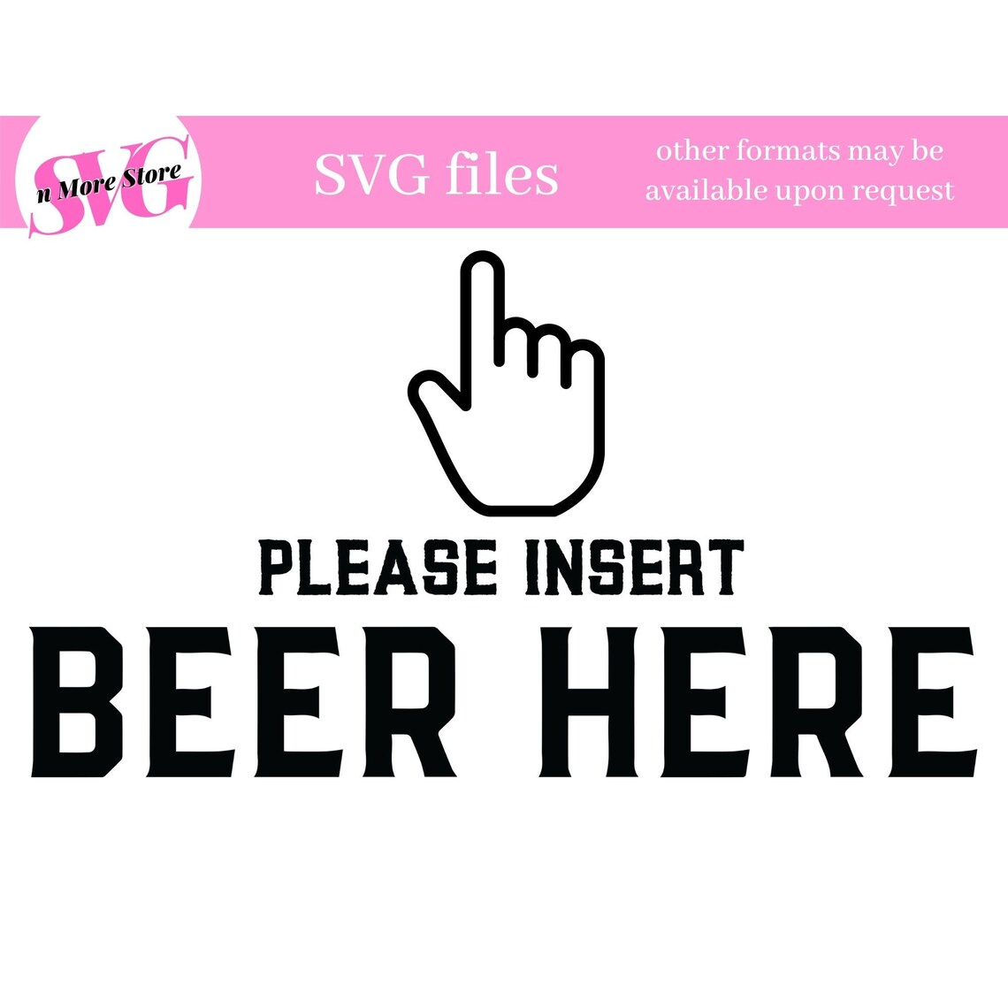 Beer Here SVG Funny Drinking SVG Beer Saying With Finger - Etsy UK