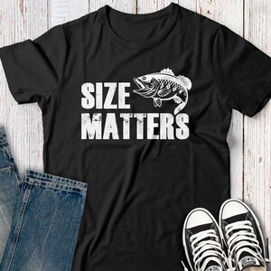 Funny Dad Man SVG - DIY Camisa de novio o esposo - Size Matters Fish SVG