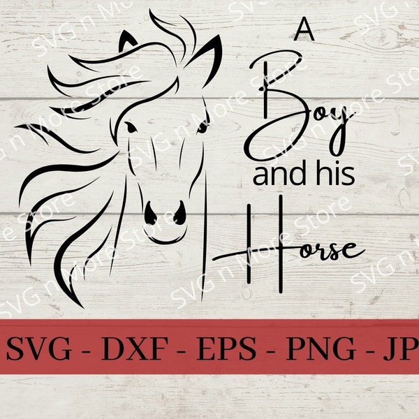 A Boy and his Horse SVG