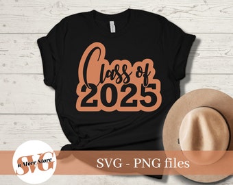 Classe di 2025 SVG PNG, Clipart, file SVG per Cricut
