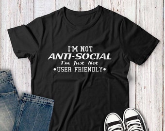 I'm not Anti-Social I'm just not User Friendly SVG