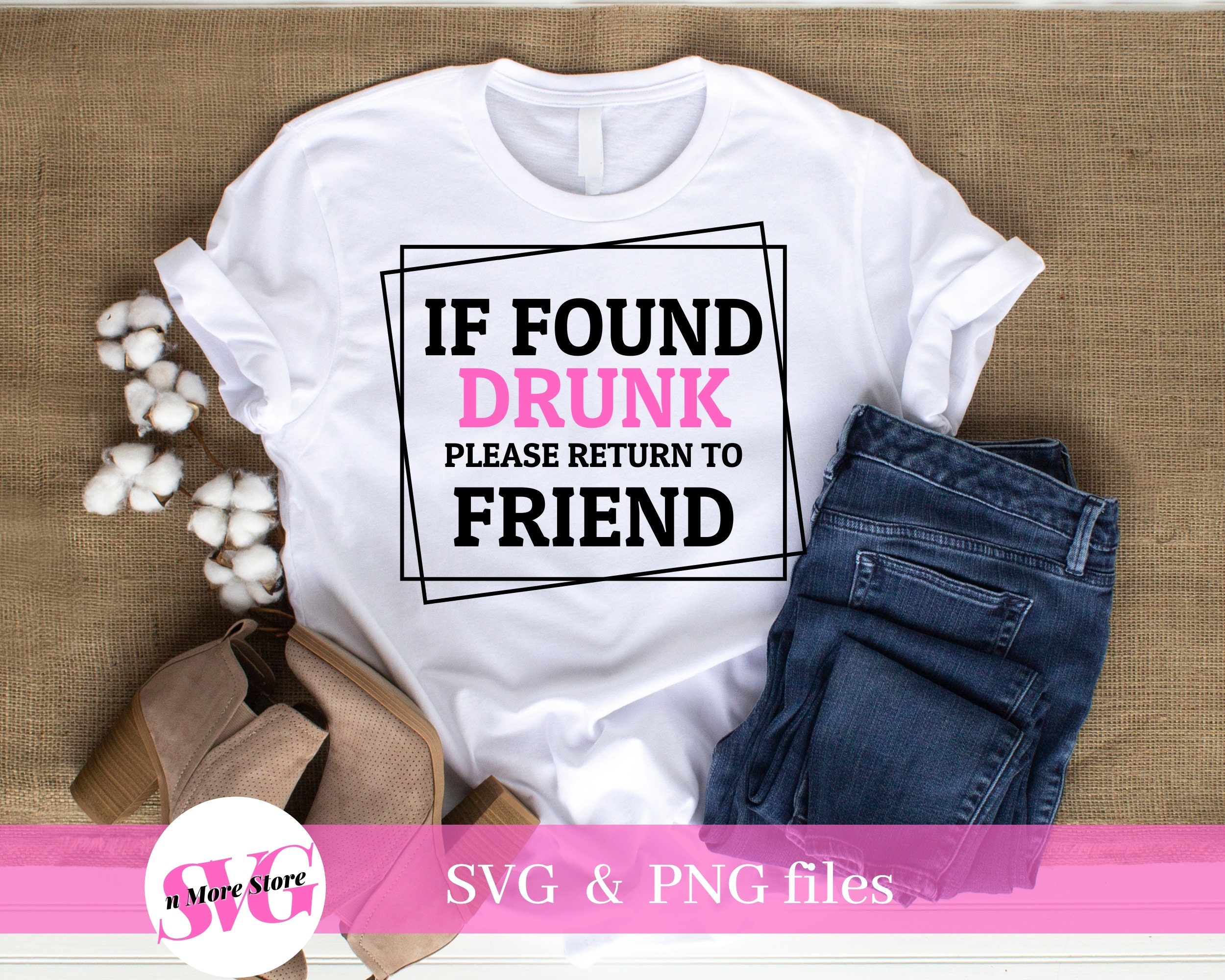 If Found Drunk Bundle SVG PNG, Please Return to Friend, Camping ...