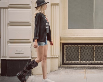 personalised walking boot bolsa