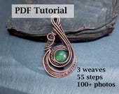 Wire Wrapped Bead Pendant Tutorial Elegance: Jewelry Design (PDF Download)