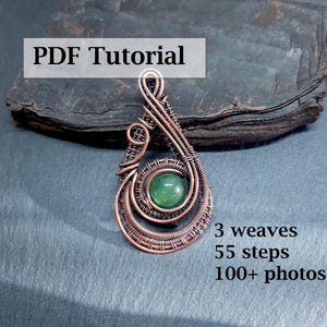 Wire Wrapped Bead Pendant Tutorial Elegance: Jewelry Design (PDF Download)