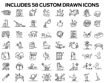 Chore Chart Svg Etsy