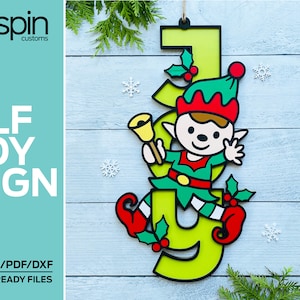 Elf Joy Sign - Christmas - Laser ready file - Glowforge and other lasers