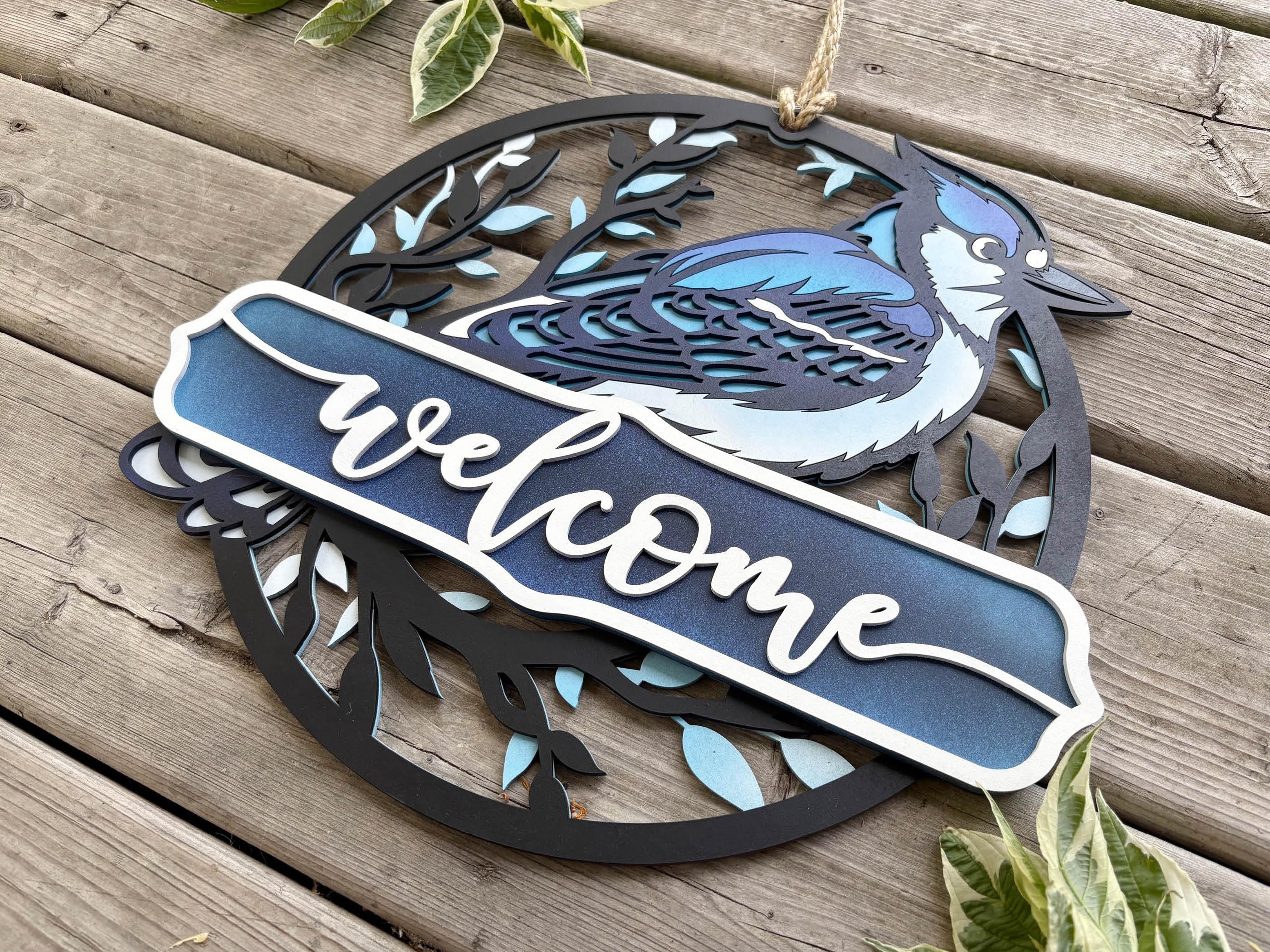 Blue Jay Sign - Layered - Laser Cut File - Easy Finishing - for All ...