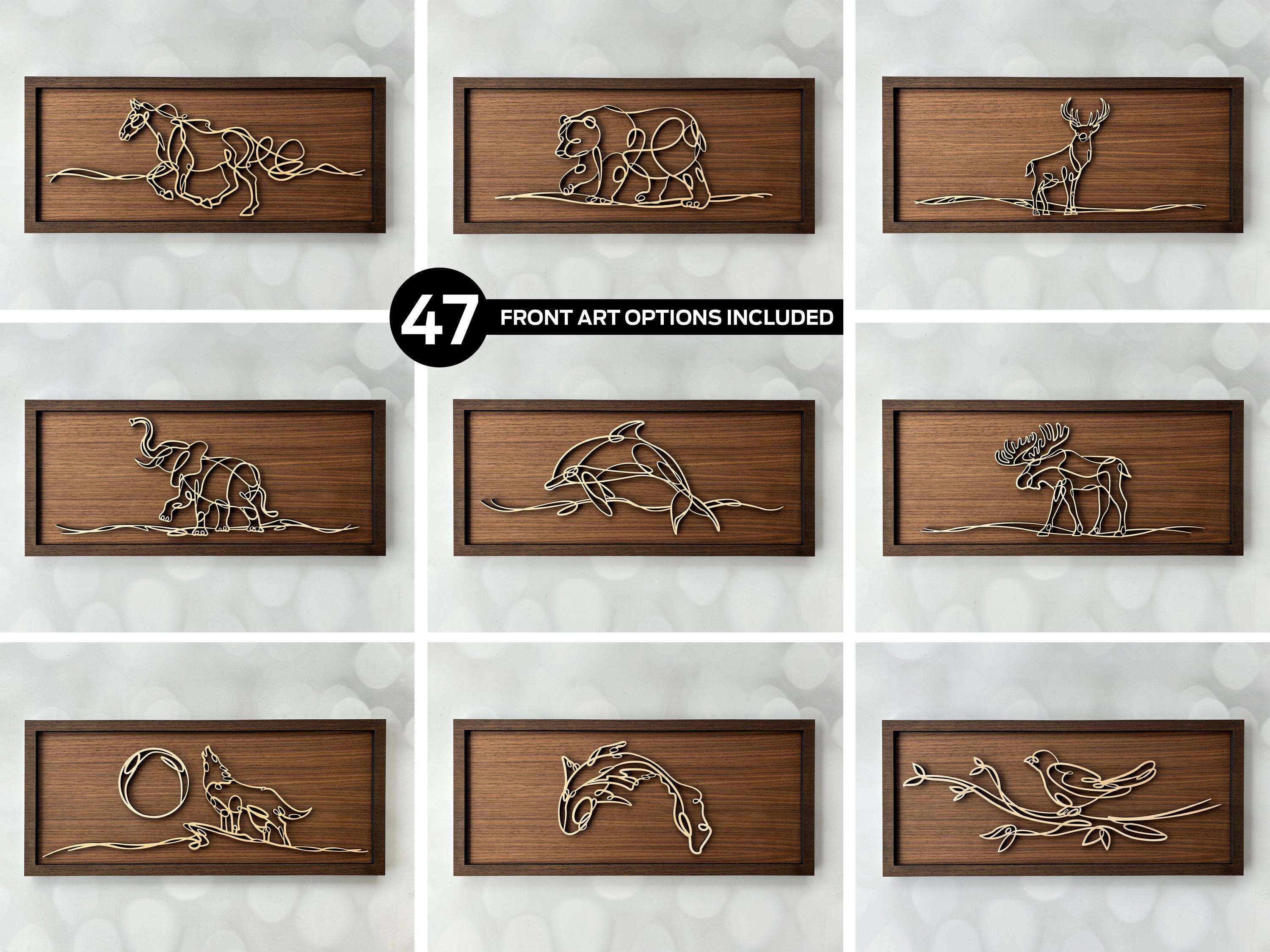 BUNDLE #1 - Line Art Signs - 54 Designs - Glowforge and Lightburn