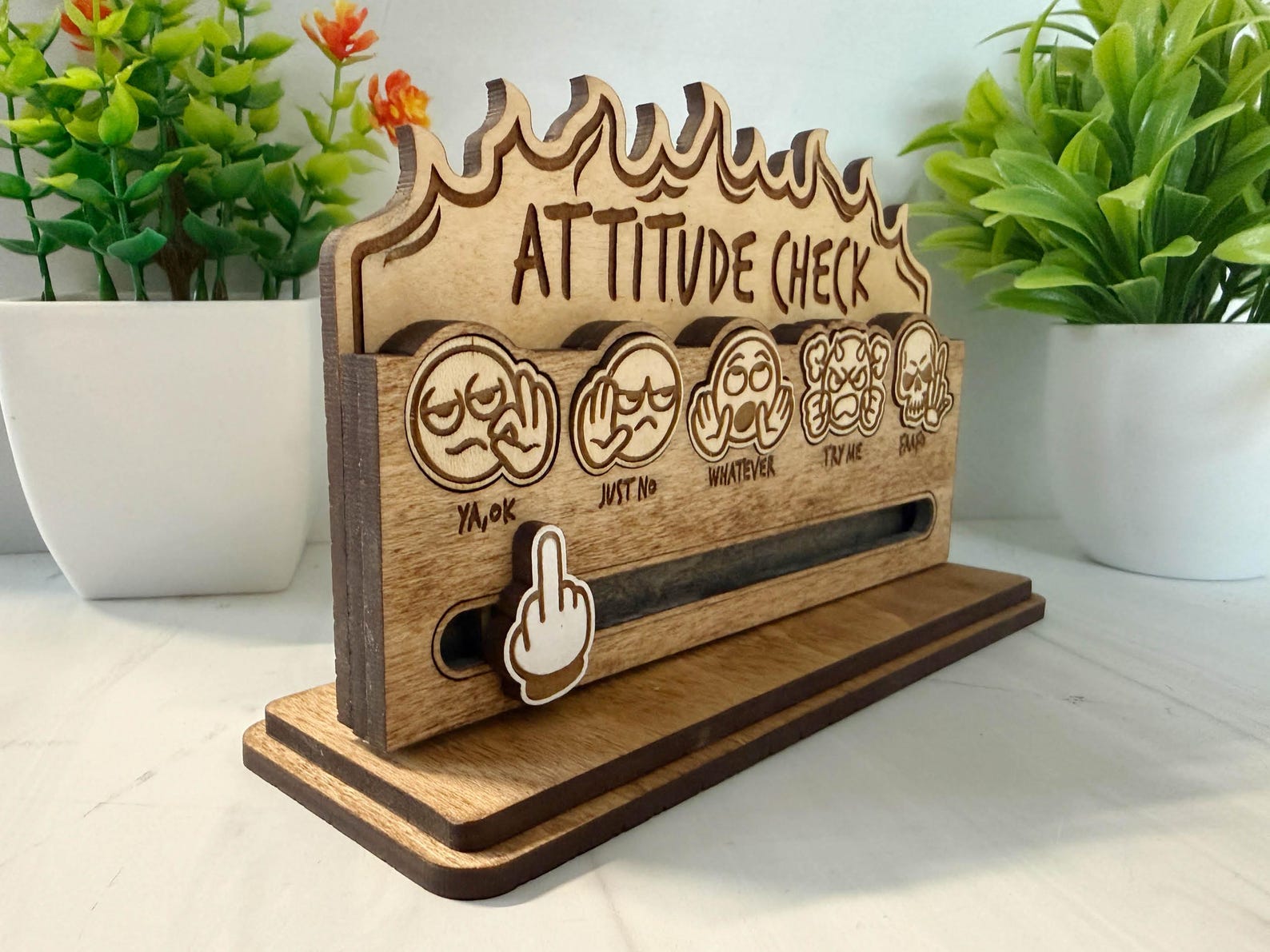 Check Slider Machine Attitude Check Slider Stands - Laser Ready Files - All Lasers - Etsy Canada