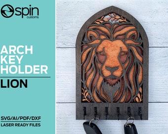 Lion Arch Key Hanger or Decor - Laser Ready file - Glowforge and All Lasers