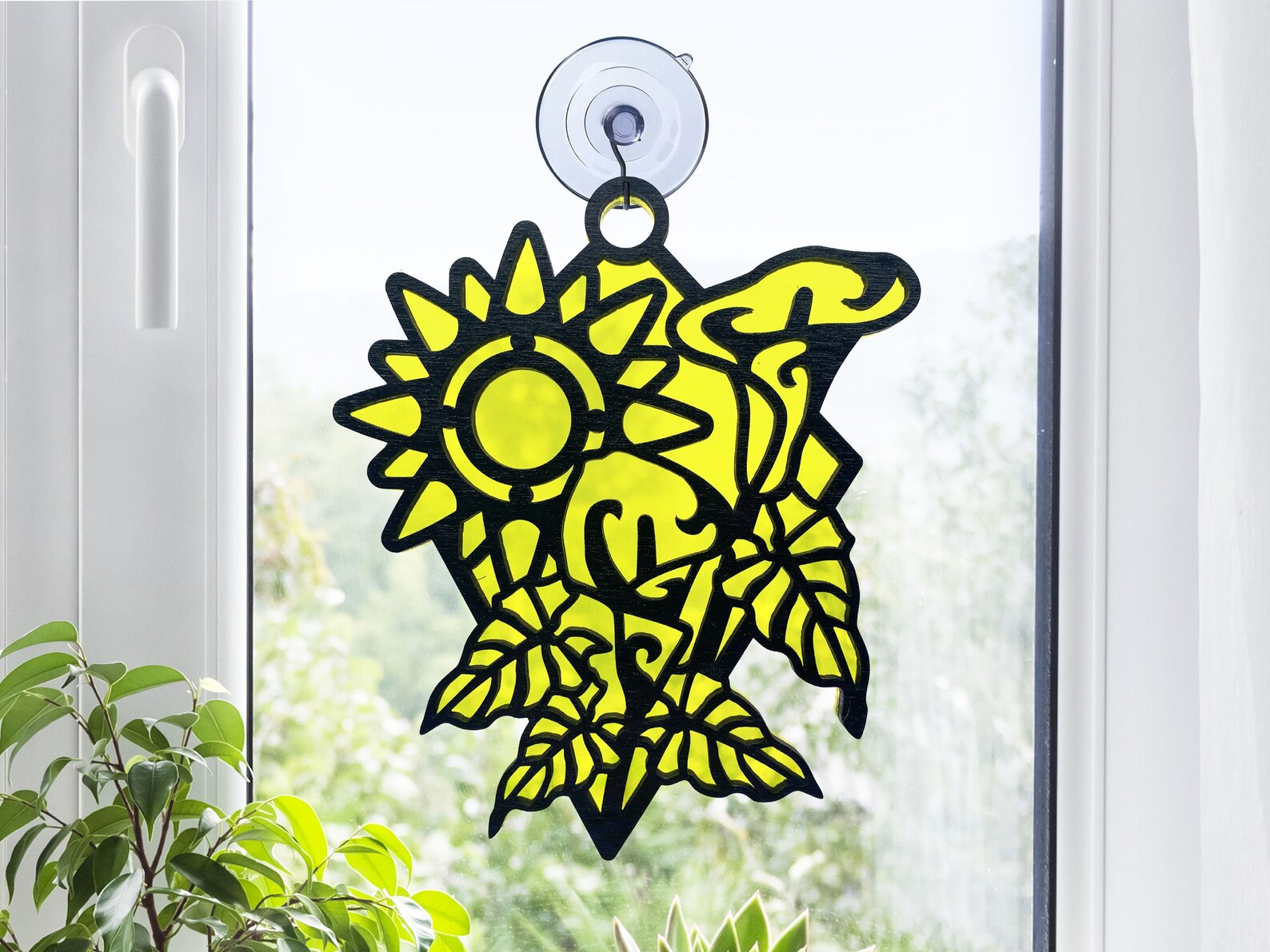 Sun Catchers/window Decor Florals Bundle Laser Ready Files Etsy