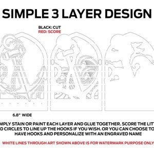 Anchor Arch Key Hanger or Decor - Laser Ready File - Glowforge and All ...