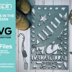 Personalized Sign - Made in the USA  - Digital Files - Full Alphabet with 2 options of each letter- 52 Files - Glowforge - Laser Cut