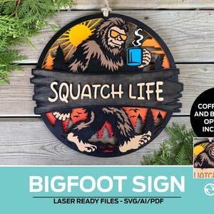 Znak Bigfoot – plik do cięcia laserowego – do wszystkich laserów