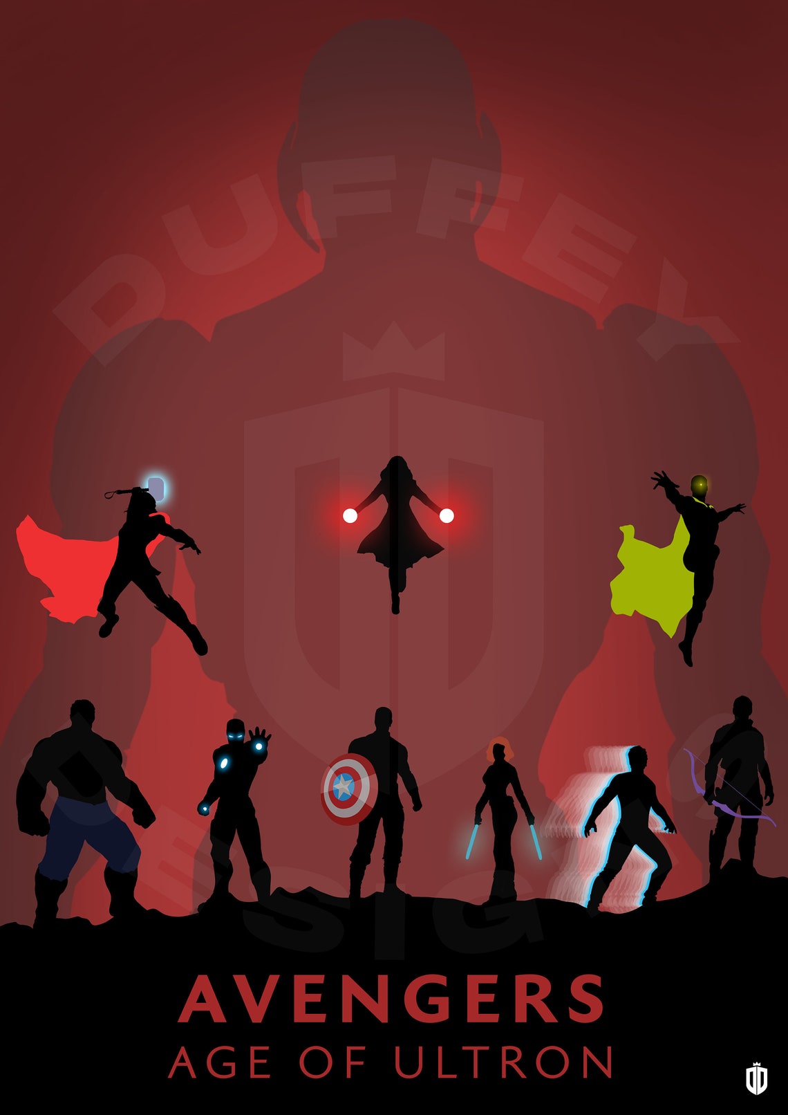 Avengers Age of Ultron Minimalist Poster | Etsy UK