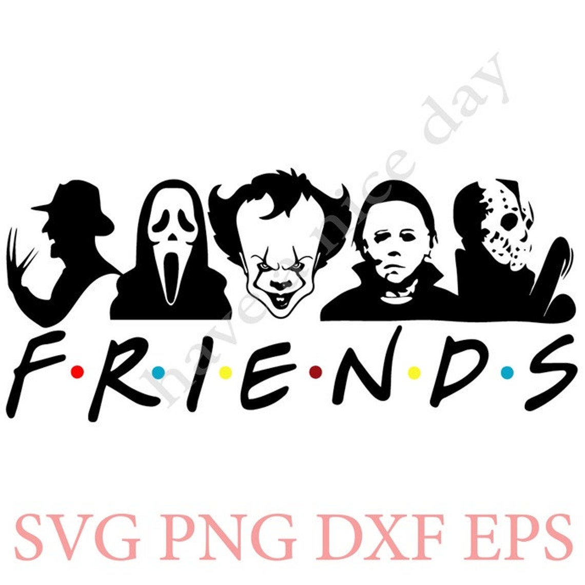 Download Halloween Friends SVG Scary SVG Serial Killer Jason | Etsy