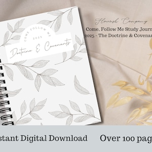 Leer en Verbonden lezingsdagboek, LDS Study Book, Come Follow Me, 2025 LDS Study Journal, schriftleestabel, jeugdseminarie