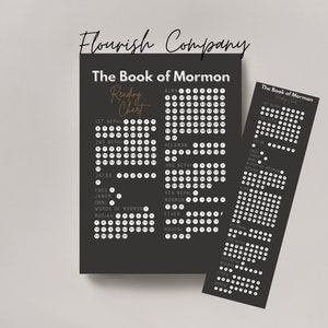 Le tableau de lecture du Livre de Mormon, saint des derniers jours, tableau de lecture LDS, aide à l&#39;étude des Écritures, Église de Jésus-Christ, Livre de Mormon