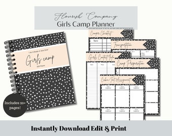 2024 Young Women Girls Camp Planner, Young Women Planner, LDS Girls Camp, I Am A Disciple, Young Women System, Printable , Editable