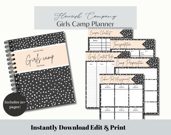 2025 Young Women Girls Camp Planner, Young Women Planner, LDS Girls Camp, Look unto Christ, Young Women System, Printable , Editable