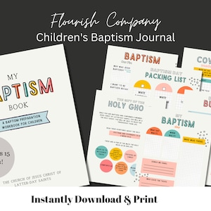 Libro y diario de actividades de bautismo, Primaria Santo de los Últimos Días, Es genial tener ocho años, Preparación para el bautismo para niños, Primaria SUD imprimible