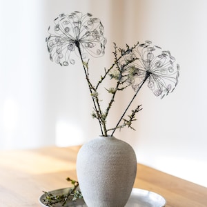 Dandelion/Dandelion/Decorative object/Wire art/Beautiful living/Boho wall decoration/Wire flower/Lineart/Sustainable