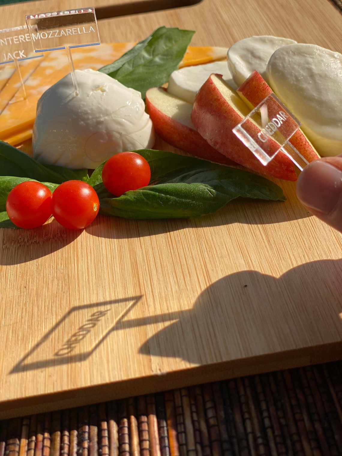 Acrylic Cheese Markers for Charcuterie Board Personalized Etsy