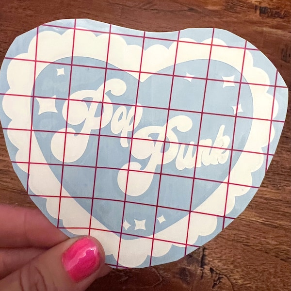 Vinyl Decal Sticker- Pop Punk Heart