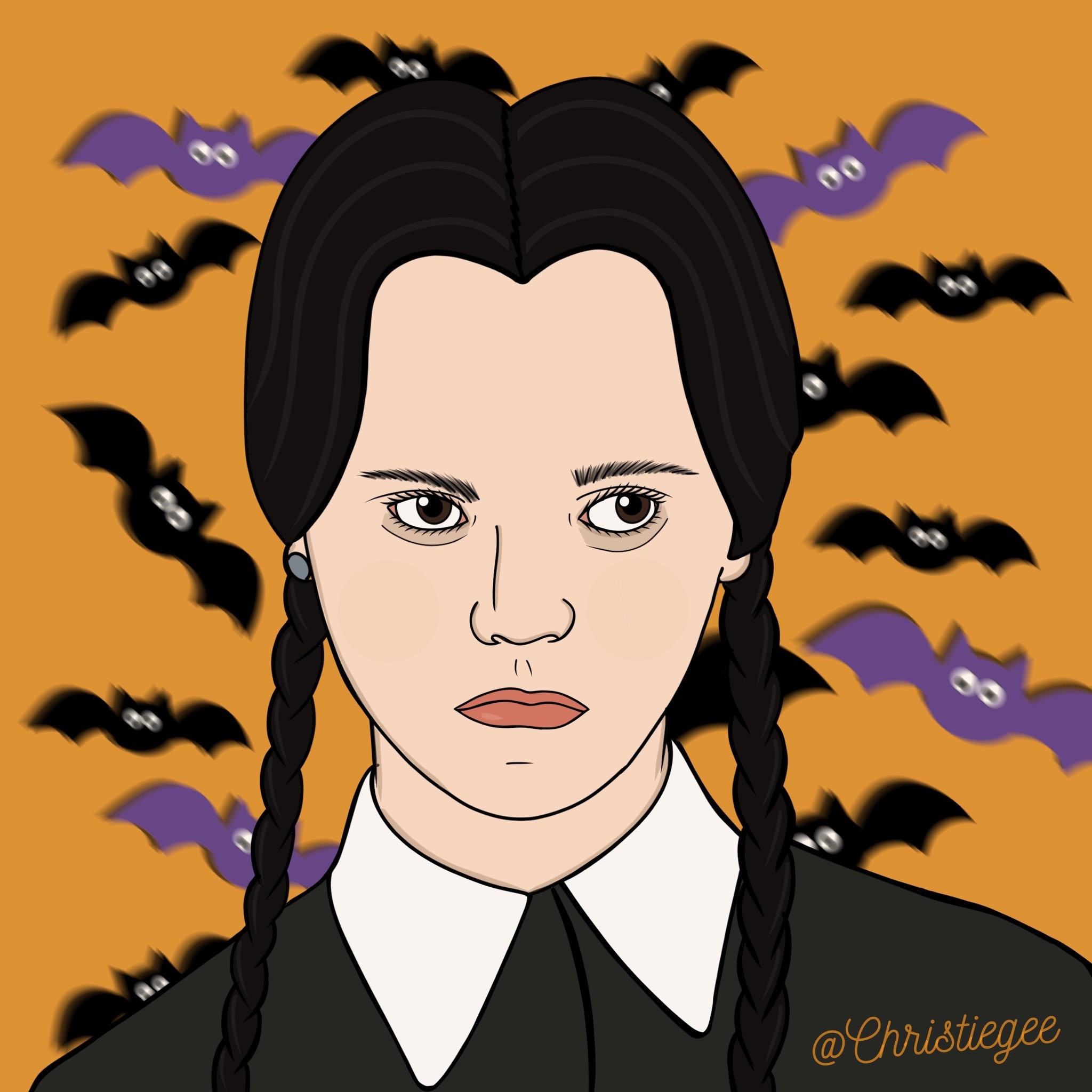 Wednesday Addams Printable