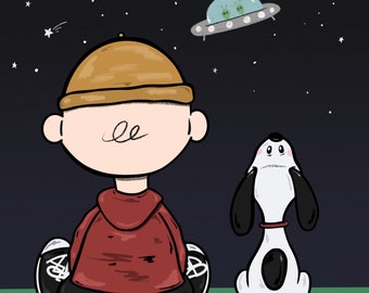 Charlie, Snoopy and a UFO