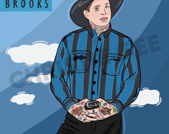 Garth Brooks- Fan Art Print