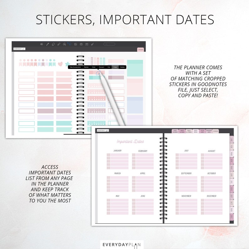 goodnotes planner template goodnotes planner template