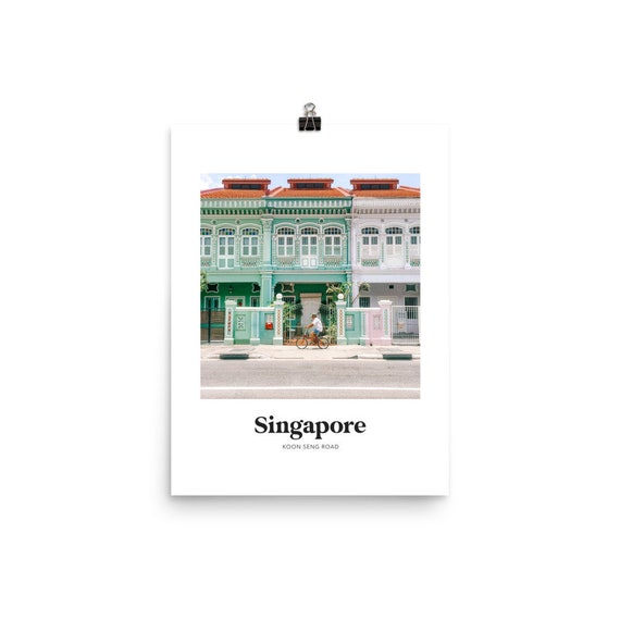 Digital Prints Prints Singapore Poster Photography Print Travel Poster Singapore Print Pastel