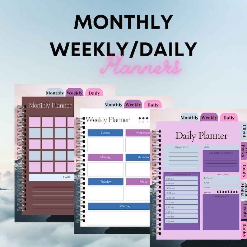 Monat Digital Business Planner, Network Marketing Planner, Market