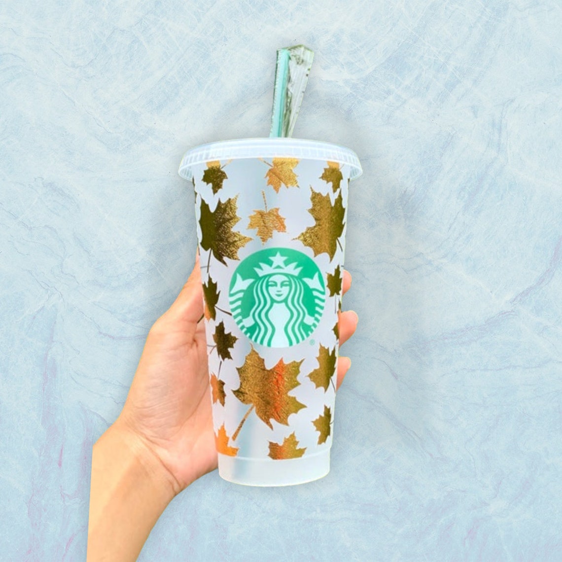 Fall Starbucks Tumbler Starbucks Cup Reusable Coffee Cup Etsy