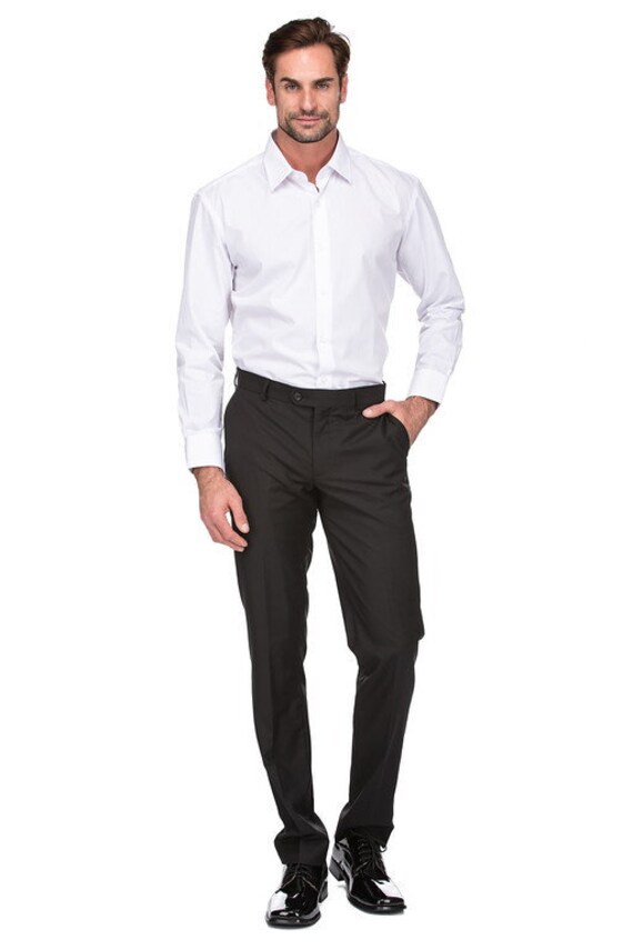 peach color men's dress shirt