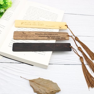 Custom Wooden Bookmark: Personalized Sandalwood Gift
