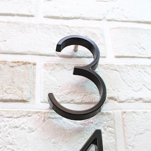 Modern House Numbers, Metal Address Sign, Matte 5inch Alloy Numbers, Hotel/Motel Room Number, Metal Black House Numbers, Home Improvements.