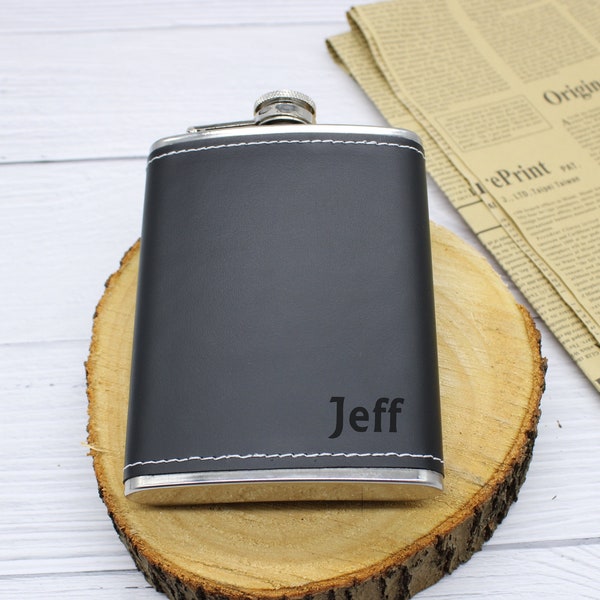 Whiskey flask,Custom Groomsman Flask Set,Flask,Gift for Him,Free Personalised Hip Flasks,Wedding Gift,Engraved Flask,Dad Gift,Flask for dad.