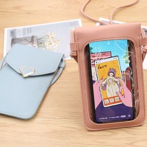 Étui pour téléphone à écran tactile, Portefeuille pour téléphone portable, Étui pour téléphone pour fille, Porte-monnaie pour femme, Porte-monnaie pour téléphone portable, Porte-monnaie en cuir pour téléphone, Portefeuille, Cadeaux pour fille