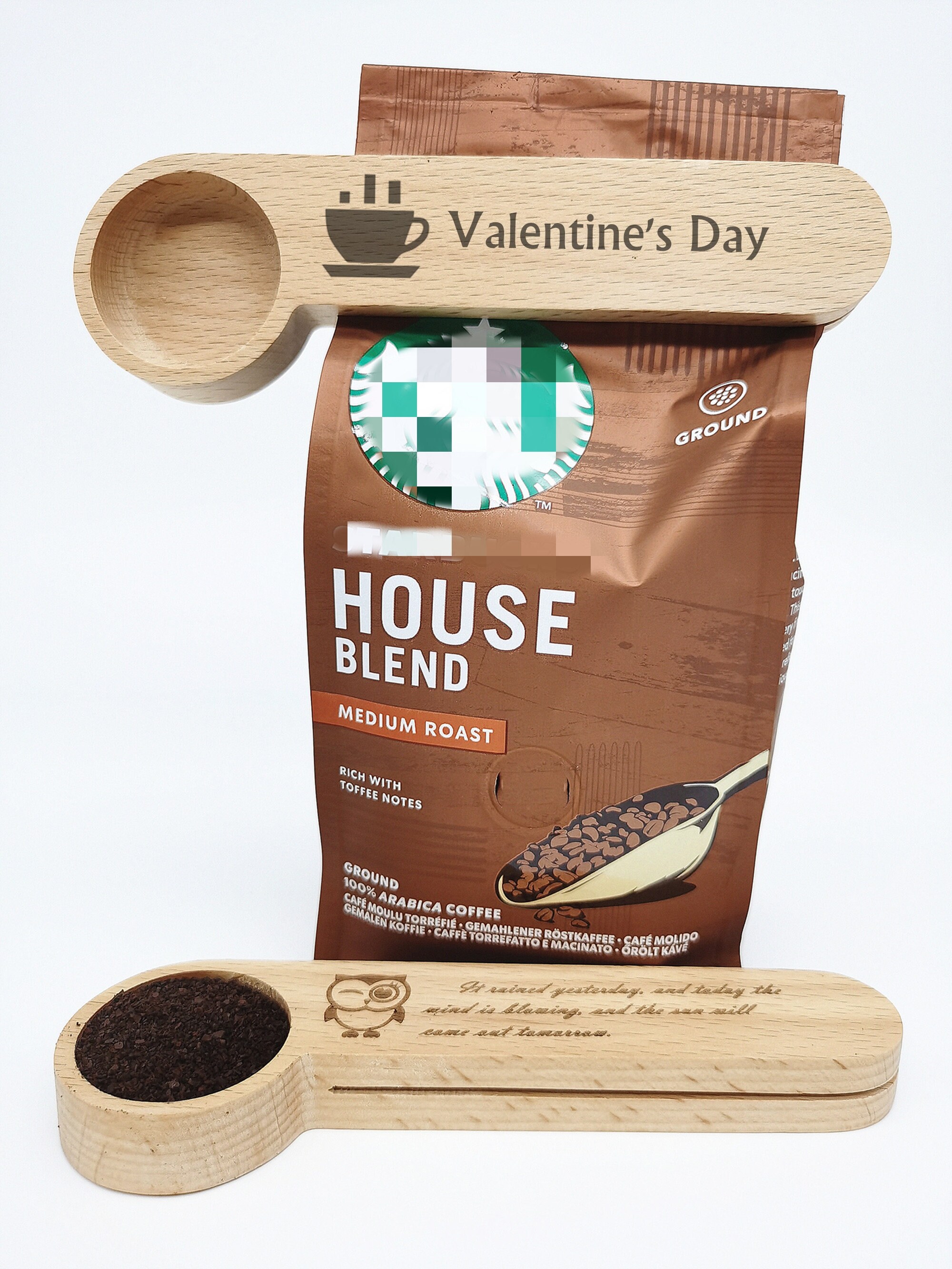 Personalized Coffee Scoopwood Spoonfree Engraved Etsy