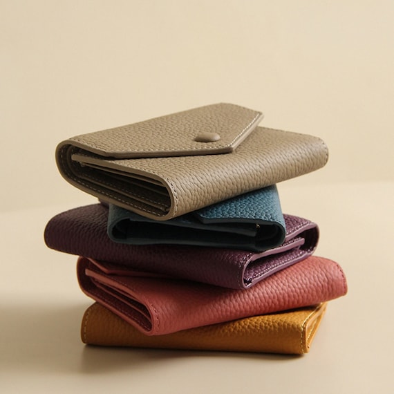 Minimalista Cartera De Piel Sintética Para Mujer, Tarjetero Corto De Gran Capacidad, Almacenamiento Multifuncional, Bolsillo Para Monedas, Monederos Ultrafinos Para Tarjetas De Crédito Monedero